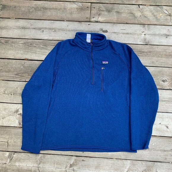Patagonia Better Sweater Half Zip Jacket XL Blue - Picture 3 of 11